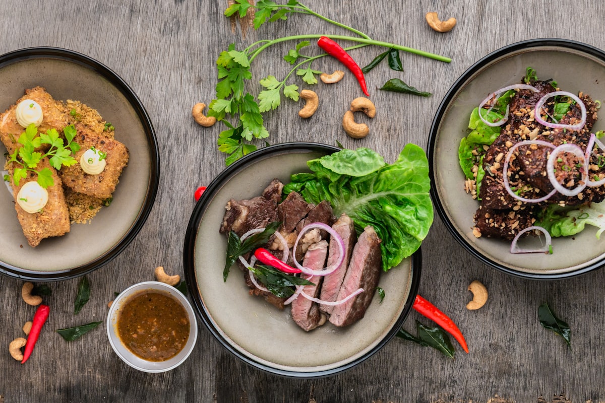 A long farm-to-table spread of Punjabi dishes at Prakruti Farms